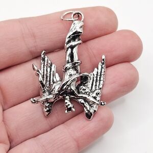 Stainless Steel Fallen Angel Lucifer Pendant
